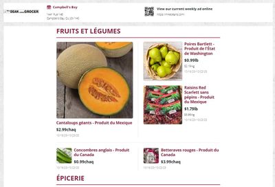 Mike Dean Local Grocer Flyer October 16 to 23