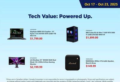 Canada Computers Flyer October 17 to 23