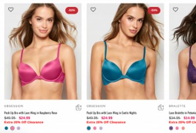 La Senza Canada Clearance Sale: Save up to 70% Off Bras, Bodysuits, Panties, Pajamas, Robes, Sleepwear & Leggings + Extra 20% Off + More Deals