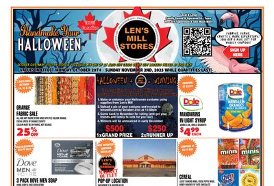 Len's Mill Stores Flyer October 20 to November 2