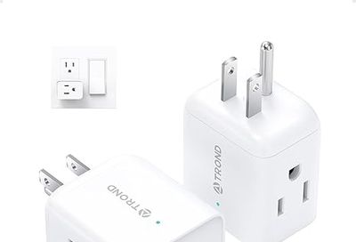 Amazon Canada Deals: Save 21% on TROND 2 Pack Multi Plug Outlet Extender, 3 Way Plug Wall Extension Outlets, 3-Sided + More Offers
