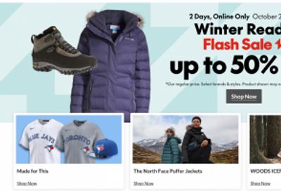 Sport Chek Canada Winter Ready Online Flash Sale: Save up to 50% Off Select Brands & Styles