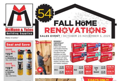 McMunn & Yates Building Supplies Flyer October 23 to November 5