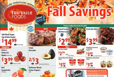 Tru Value Foods Flyer October 22 to 28