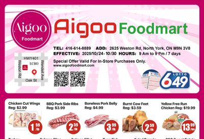 Aigoo Foodmart Flyer October 24 to 30