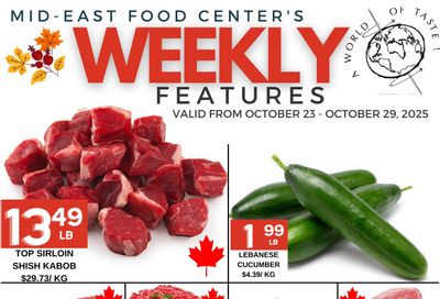 Mid-East Food Centre Flyer October 23 to 29