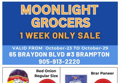 Moonlight Grocers Flyer October 23 to 29