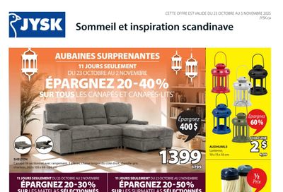 JYSK (QC) Flyer October 23 to November 5