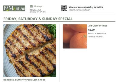 LaMantia's Flyer October 23 to 29