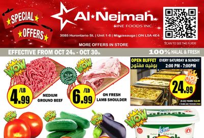 Alnejmah Fine Foods Inc. Flyer October 24 to 30