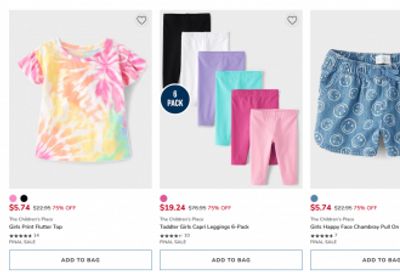 The Children’s Place & Gymboree Canada Sale: Extra 20% off Sitewide with Promo Code + Clearance + More