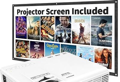 Amazon Canada Deals: Save 54% on GKLPO Mini Projector with Two-Way Bluetooth & Projector Screen Included, Using Promo Code + More Offers