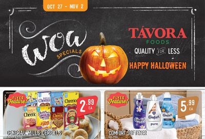Tavora Foods Flyer October 27 to November 2