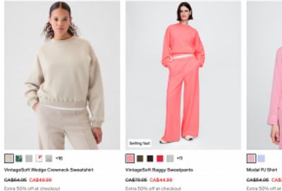 Gap Canada Sale: Save 50% off your Purchase Sitewide Including Sale Styles