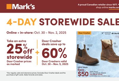 Mark's Flyer October 30 to November 5