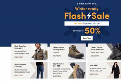 Mark’s Canada Winter Flash Online Sale: Save up to 50% Off Accessories, Toques, Gloves, Scarves & More + Door Crasher Deals