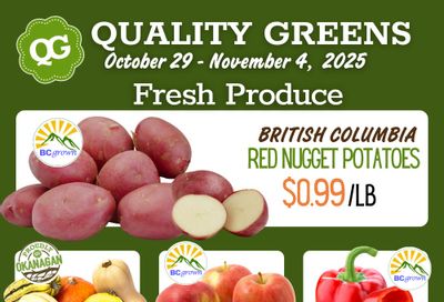 Quality Greens Flyer October 29 to November 4