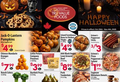 Tru Value Foods Flyer October 29 to November 4