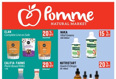 Pomme Natural Market Monthly Specials Flyer October 30 to December 3