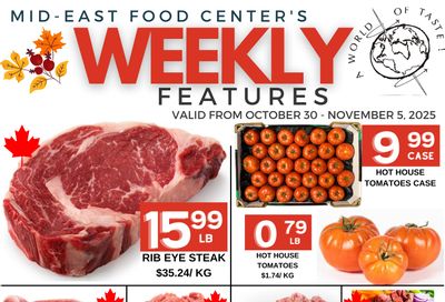 Mid-East Food Centre Flyer October 30 to November 5