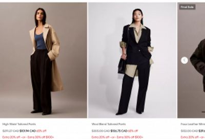Calvin Klein Canada: up to 50% off Sitewide + Extra 30% off For Members