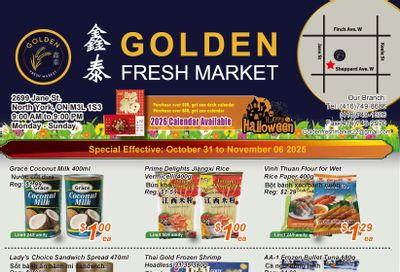 Golden Fresh Market Flyer October 31 to November 6