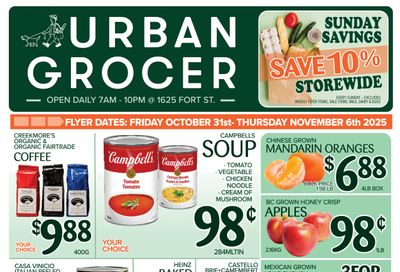 Urban Grocer Flyer October 31 to November 6