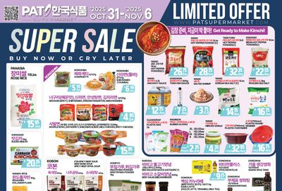 PAT Mart Flyer October 31 to November 6