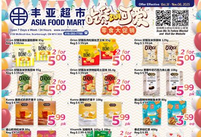 Asia Food Mart Flyer October 31 to November 6