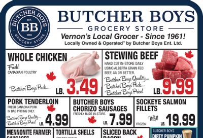 Butcher Boys Grocery Store Flyer October 31 to November 6
