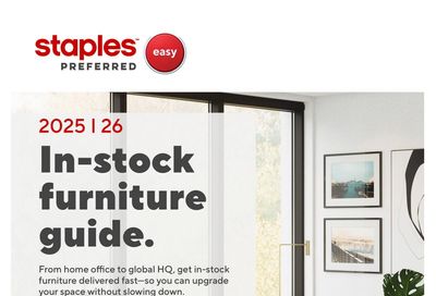Staples Preferred Furniture Guide October 28 to December 31