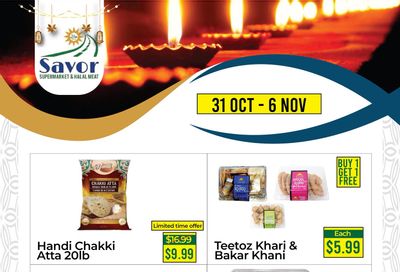 Savor Supermarket Flyer October 31 to November 6