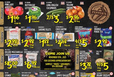 Pepper's Foods Flyer November 4 to 10