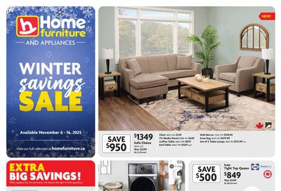 Home Furniture (Atlantic) Flyer November 6 to 16