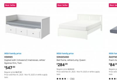 IKEA Canada Black Friday Deals: Save 15% on Select Products Until November 19th