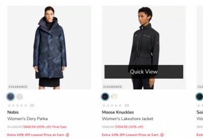 Sporting Life Canada: 25-50% off Outerwear + Extra 10% off Clearance Outerwear + More
