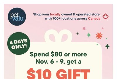 Pet Valu Flyer November 6 to 9