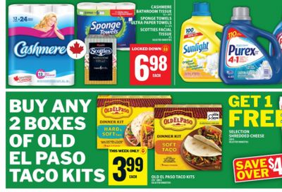 Food Basics Ontario: Buy 2 Old El Paso Taco Kits and Get Free Selection Shredded Cheese