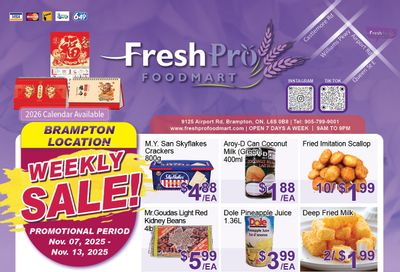 FreshPro Foodmart (Brampton) Flyer November 7 to 13