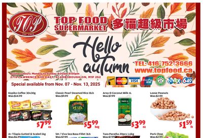 Top Food Supermarket Flyer November 7 to 13