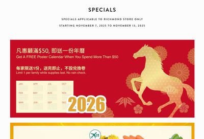 Rice World Supermarket Flyer November 7 to 13