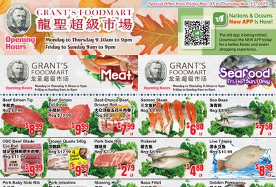 Grant's Food Mart Flyer November 7 to 13