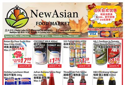 New Asian Food Market Flyer November 7 to 13