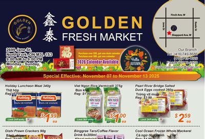 Golden Fresh Market Flyer November 7 to 13