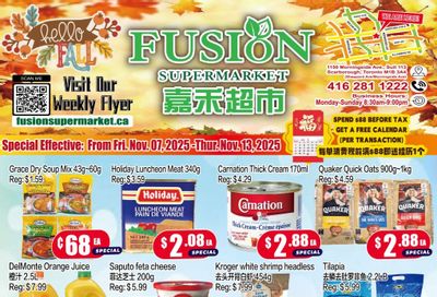 Fusion Supermarket (Scarborough) Flyer November 7 to 13