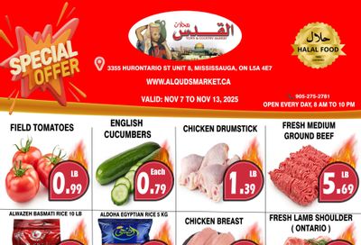 Al-Quds Supermarket Flyer November 7 to 13