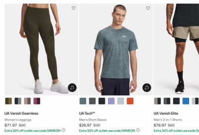 Under Armour and Under Armour Outlet Canada: Extra 50% off Outlet with Promo Code
