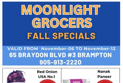 Moonlight Grocers Flyer November 6 to 12