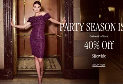 Suzy Shier & Le Chateau Canada Pre Black Friday Sale: 40% off Everything + Clearance up to 50% off