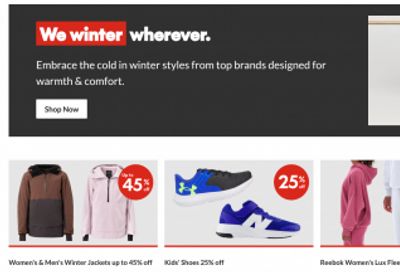 Sport Chek Canada: 25% off Kids’ Shoes + up to $50 off Men’s and Women’s Shoes + More